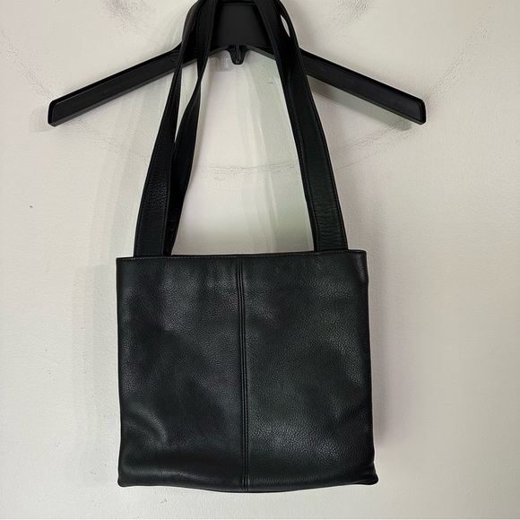 Apostrophe Genuine Leather black Shoulder Bag purse - Picture 3 of 15